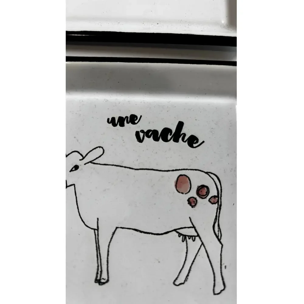 Metal Farm Animal snack trays, approx 5 x 5, by Creative Co-op Zoe Ingram